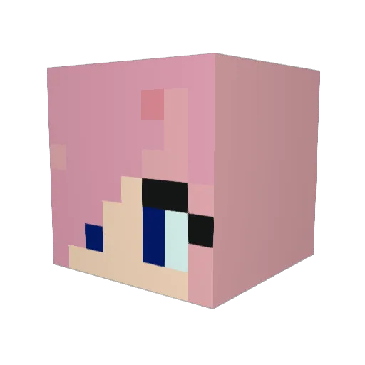 muismens Minecraft avatar head, 3D render