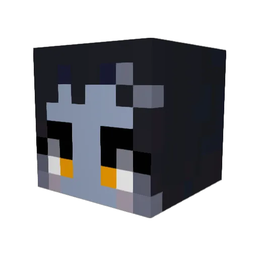 muiwu Minecraft avatar head, 3D render