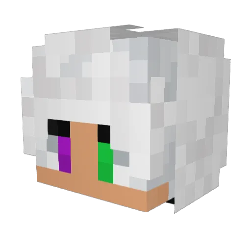 muix4 Minecraft avatar head, 3D render