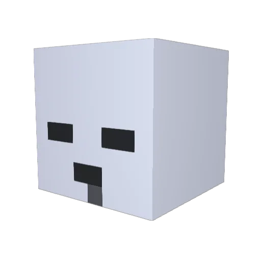 muji00 Minecraft avatar head, 3D render