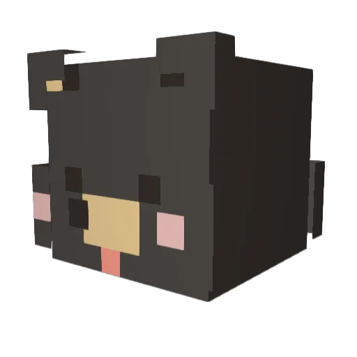 muk031 Minecraft avatar head, 3D render
