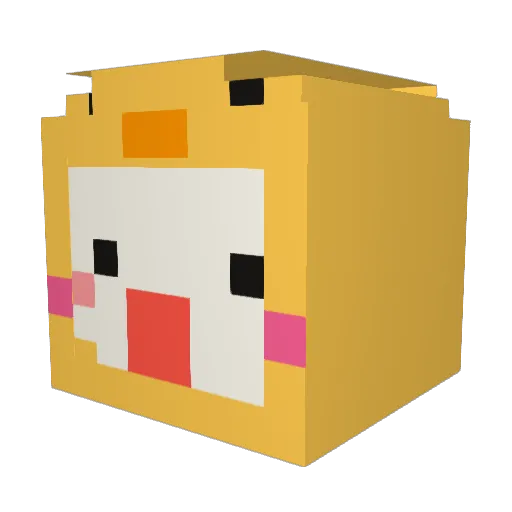 muk9reum Minecraft avatar head, 3D render