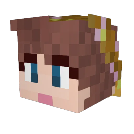 muka_matt Minecraft avatar head, 3D render