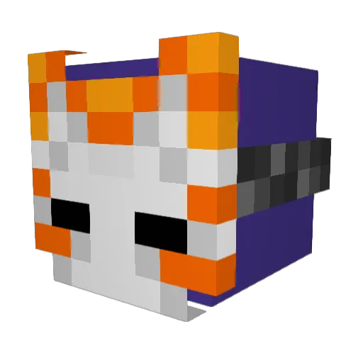 muki_07NYM Minecraft avatar head, 3D render