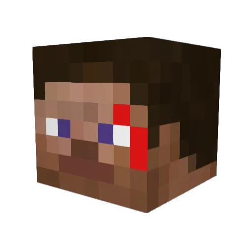 mukkel312 Minecraft avatar head, 3D render
