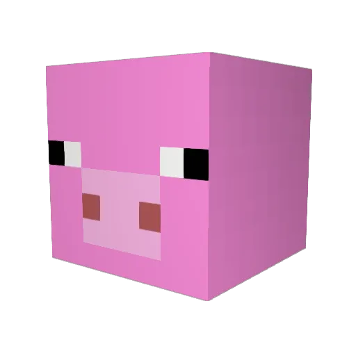 mukku0904 Minecraft avatar head, 3D render