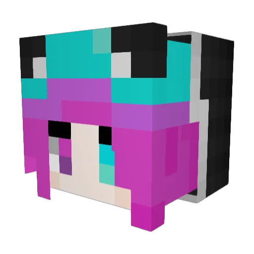 muku773 Minecraft avatar head, 3D render
