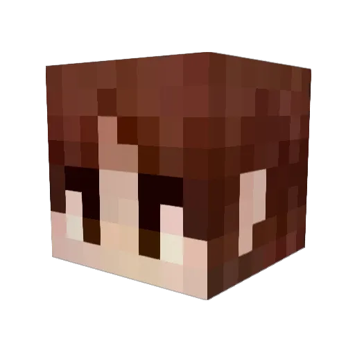 mukuge3 Minecraft avatar head, 3D render