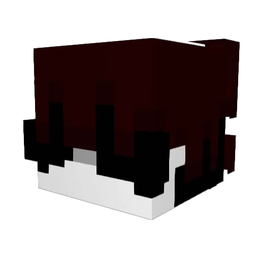mulaw Minecraft avatar head, 3D render