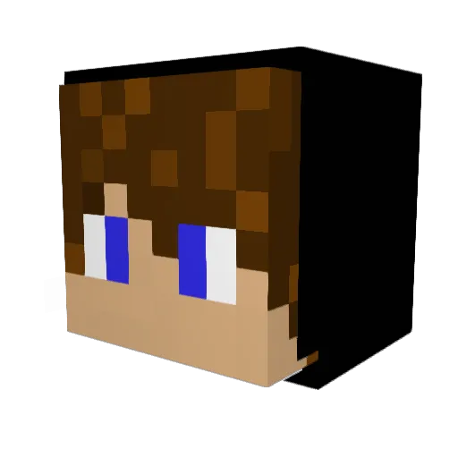 muldyer Minecraft avatar head, 3D render