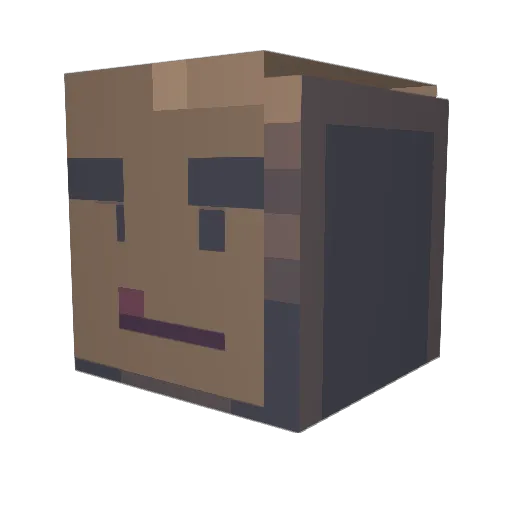 mulgokizary_ Minecraft avatar head, 3D render