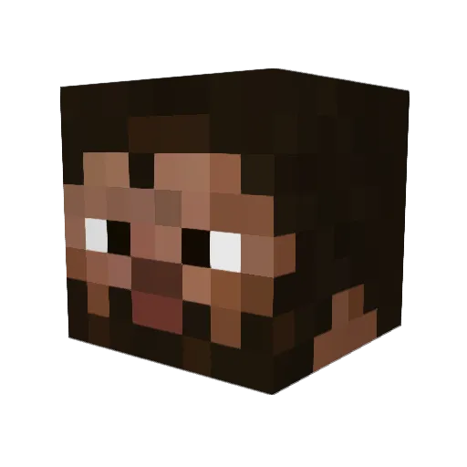 mullanator216 Minecraft avatar head, 3D render