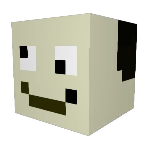 mullanxx Minecraft avatar head, 3D render