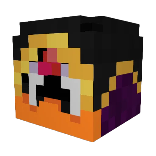 muller_03 Minecraft avatar head, 3D render