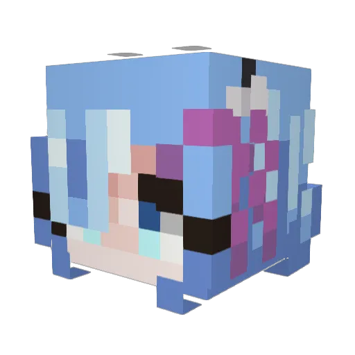 mulletdaddy475 Minecraft avatar head, 3D render