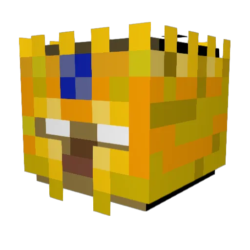mulli8434 Minecraft avatar head, 3D render