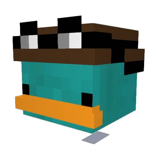 mulllaney Minecraft avatar head, 3D render