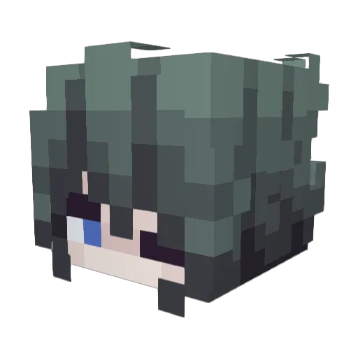 mulltuk Minecraft avatar head, 3D render
