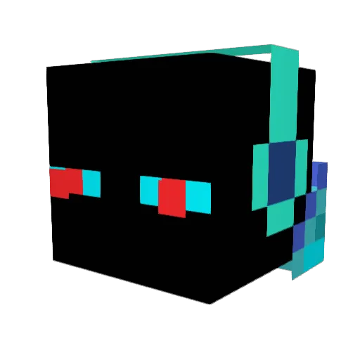mulm_HD Minecraft avatar head, 3D render