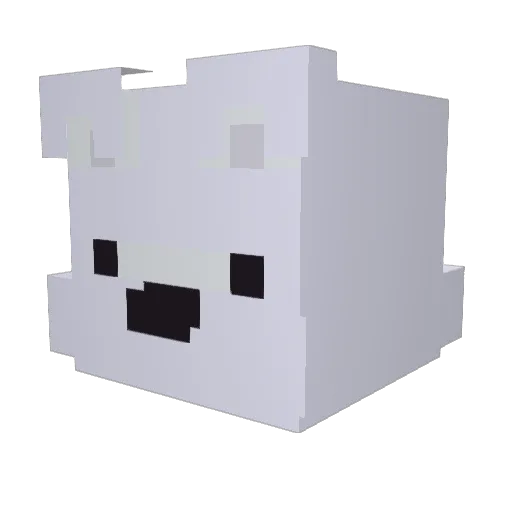 mulook123 Minecraft avatar head, 3D render
