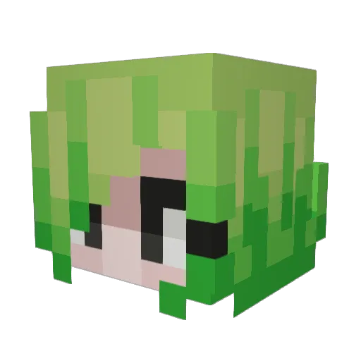 multi_nay Minecraft avatar head, 3D render