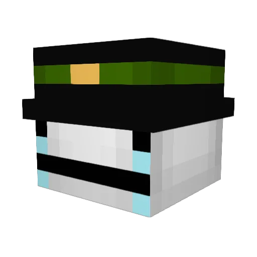 multichibz Minecraft avatar head, 3D render