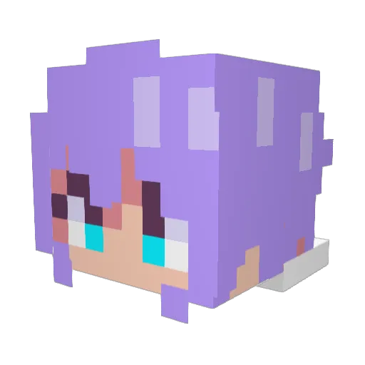 multikutch Minecraft avatar head, 3D render