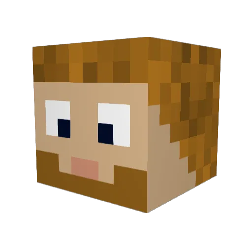 multimarcus111 Minecraft avatar head, 3D render