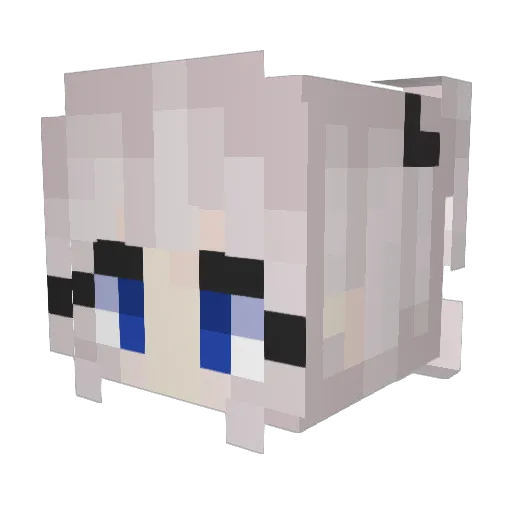 multiplehoodie Minecraft avatar head, 3D render