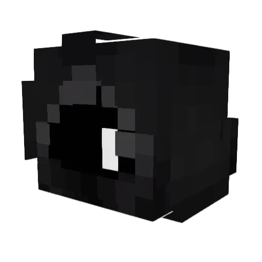 multitude Minecraft avatar head, 3D render