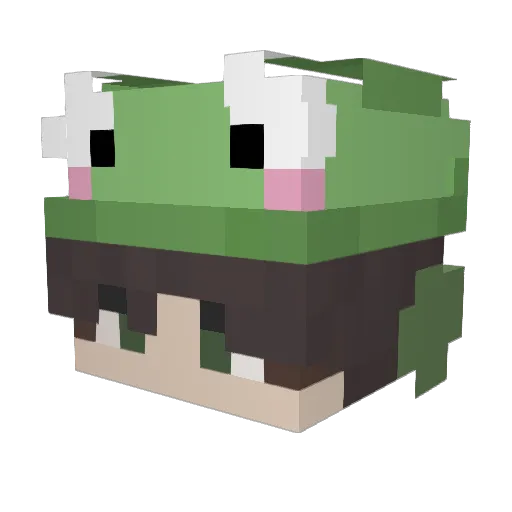 mum233 Minecraft avatar head, 3D render