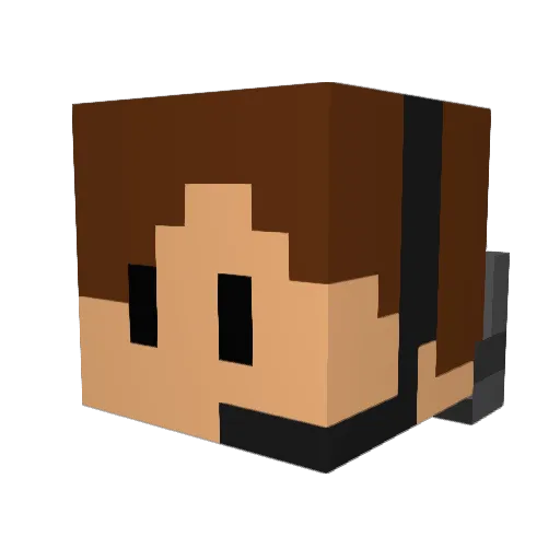 muma5884 Minecraft avatar head, 3D render