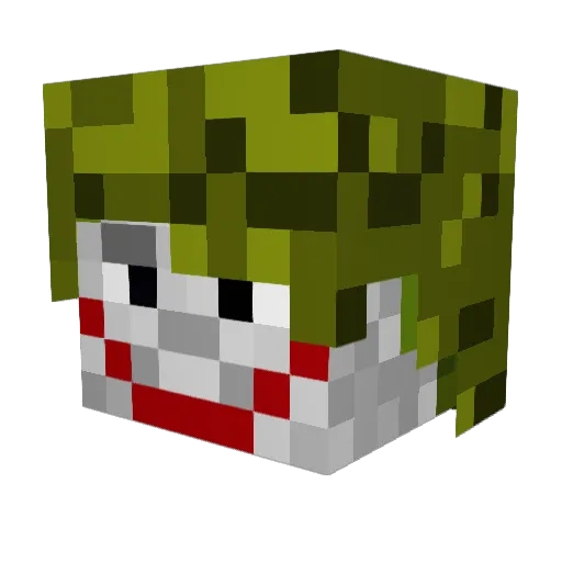 mumbles130 Minecraft avatar head, 3D render