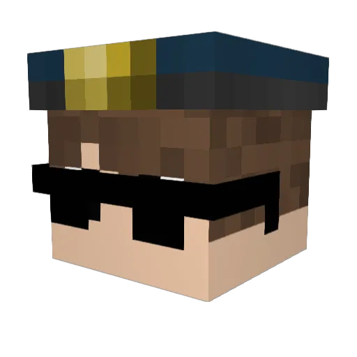 mumieulven Minecraft avatar head, 3D render