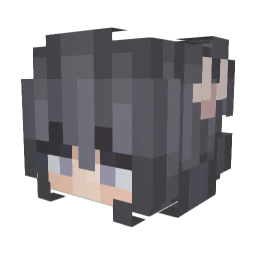 mumingxi Minecraft avatar head, 3D render