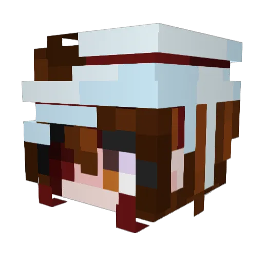 mummyOuO Minecraft avatar head, 3D render