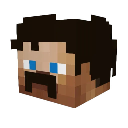 mumskizz Minecraft avatar head, 3D render
