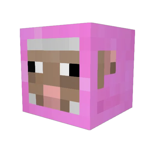 mumu9j Minecraft avatar head, 3D render