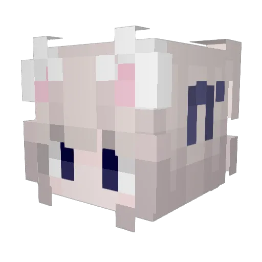 mumu_11 Minecraft avatar head, 3D render
