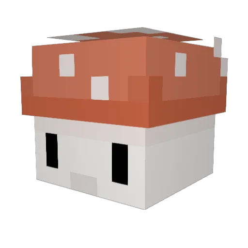 mumupichu Minecraft avatar head, 3D render