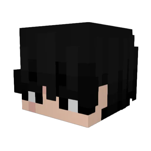 mumuzhen Minecraft avatar head, 3D render