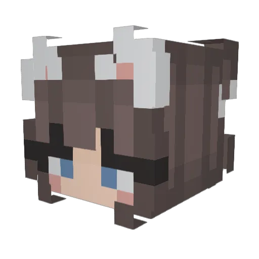 munchhll Minecraft avatar head, 3D render