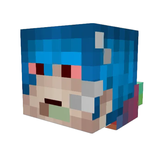 munchieMrc Minecraft avatar head, 3D render