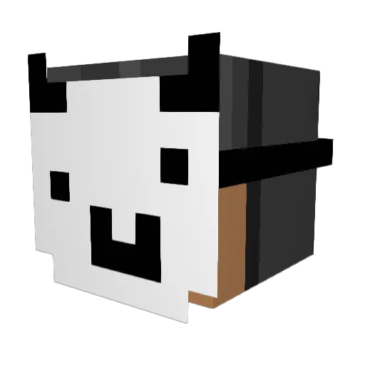 munciq Minecraft avatar head, 3D render