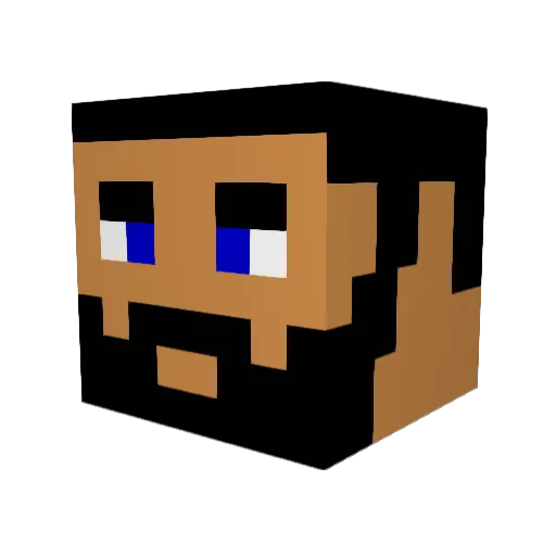 mundocious Minecraft avatar head, 3D render