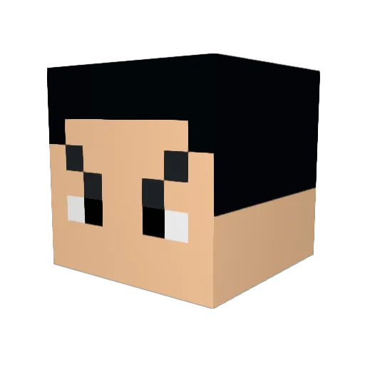 munfn Minecraft avatar head, 3D render