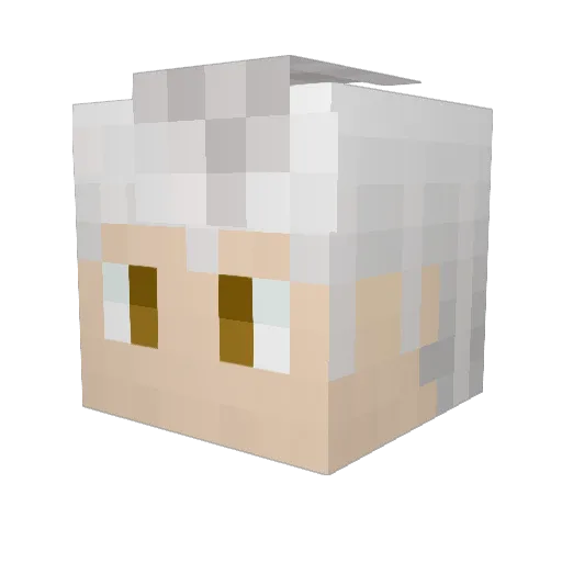 mung_rain Minecraft avatar head, 3D render