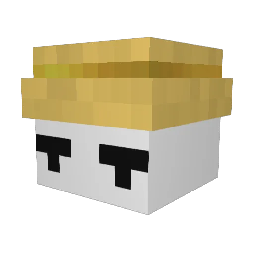 mungdongra Minecraft avatar head, 3D render
