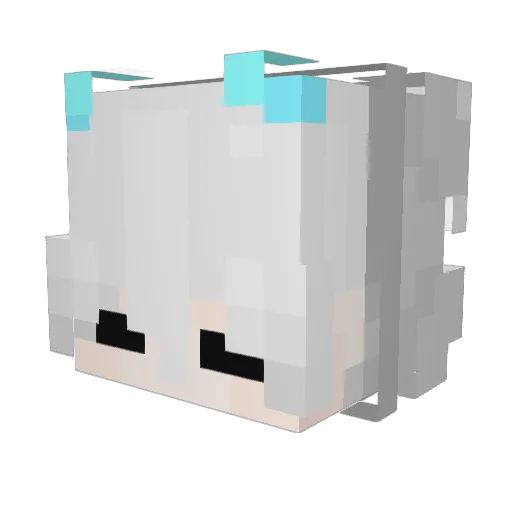 munggonf4h_ Minecraft avatar head, 3D render