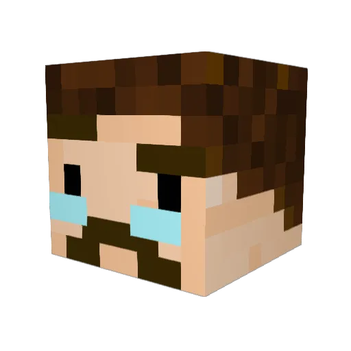 mungo_mitch Minecraft avatar head, 3D render